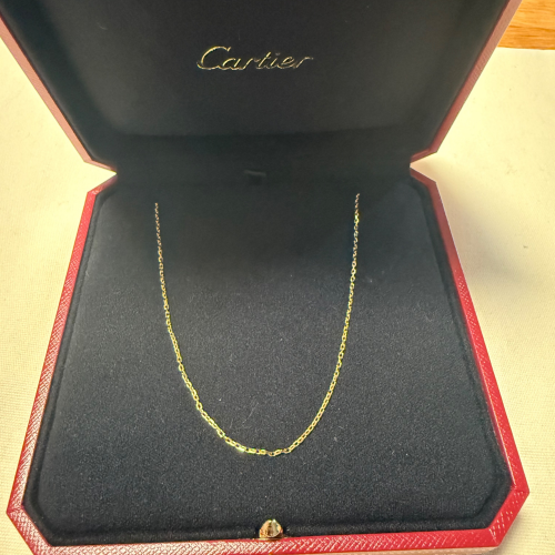 18金 フォルサチェーンネックレス カルティエ