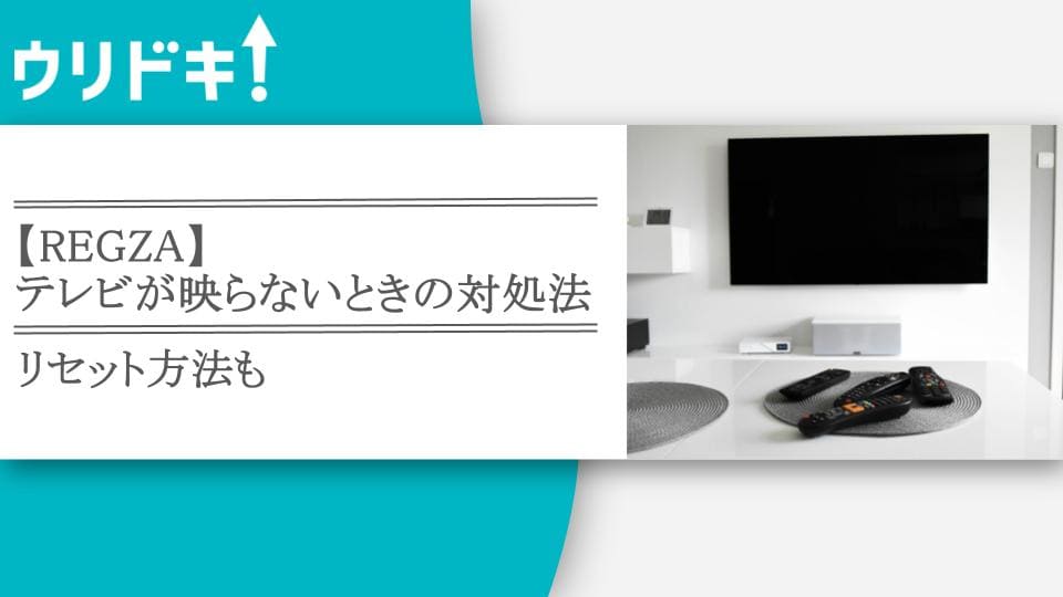 REGZA】テレビが映らないときの対処法｜リセット方法も - ウリドキ