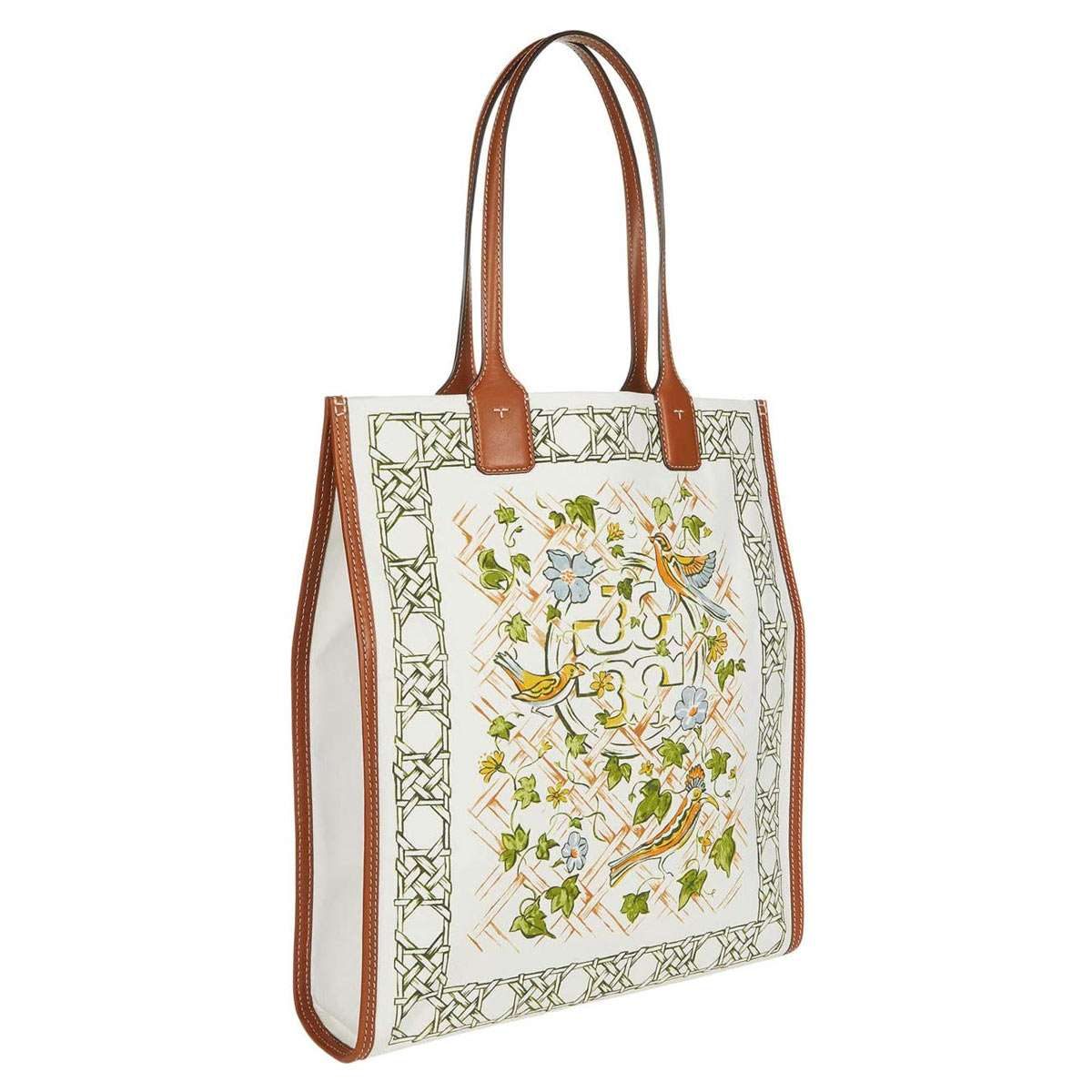 トリーバーチのエラ プリント キャンバス ノース/サウス トートの画像