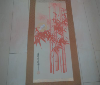 作者　森田梅泉　画題　旭日飛鶴