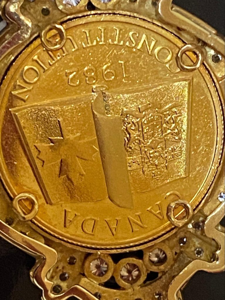 18金ネックレス 100ドル金貨の画像