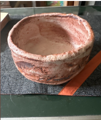 鈴木五郎作鼠志野茶碗