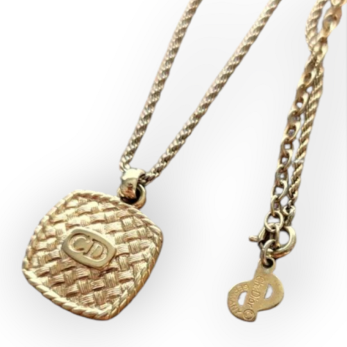 CDロゴプレート ヴィンテージネックレス