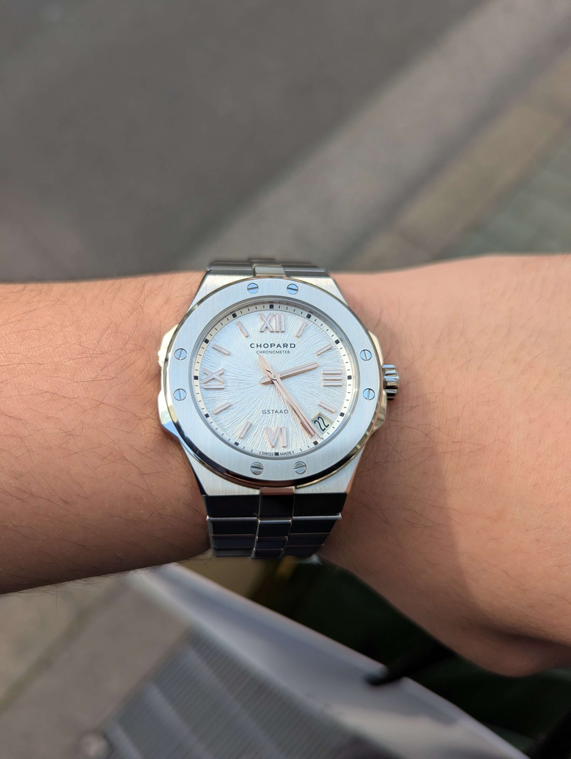 ショパール アルパインイーグル　グシュタードブティック限定　グレー文字盤41