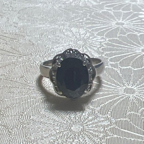 K18WG サファイア指輪