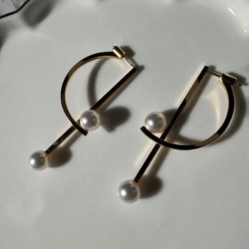 TASAKI キネティック イヤリング E-4145-18KYG