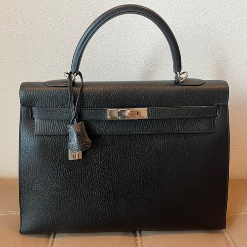 ケリー 35 □D刻印 ブラック アルデンヌ