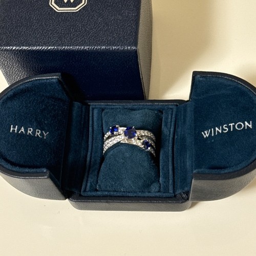 ハリーウィンストン ジオメタリックサファイアリング