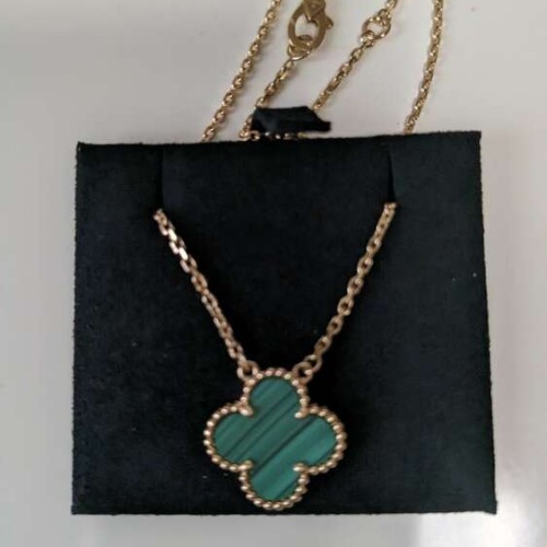 ヴァンクリーフ&アーペル ヴィンテージアルハンブラ ネックレス マラカイト