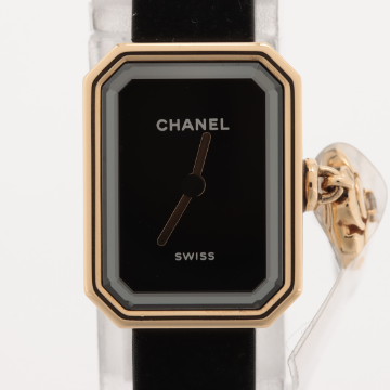 プルミエール カメリア コレクション H6361 YG×Ti QZ 黒文字盤の画像