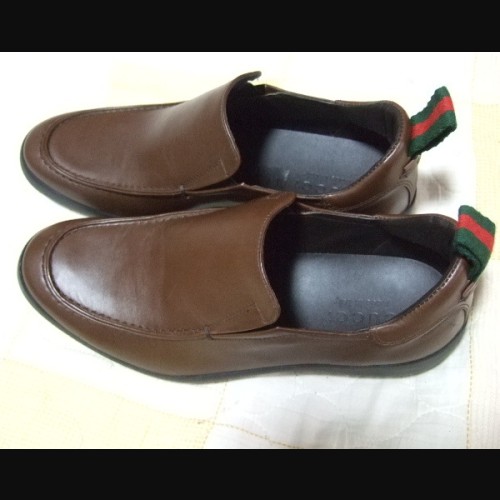 メンズ ローファ 茶系