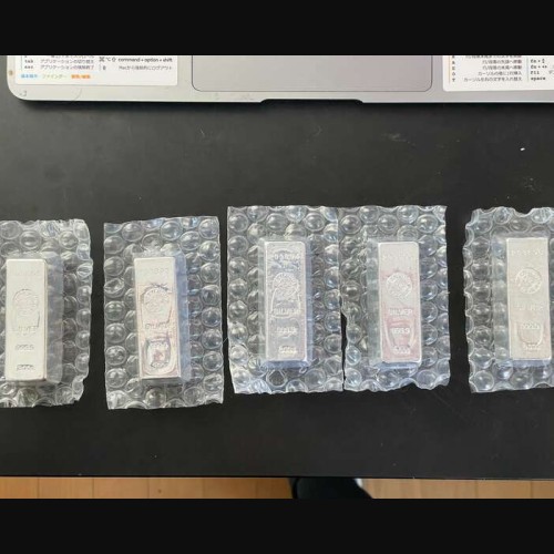 銀インゴット 300グラム×5 石福金属興業株式会社