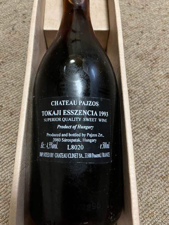 CHATEAU PAJZOS TOKAJI ESSZENCIA 1993