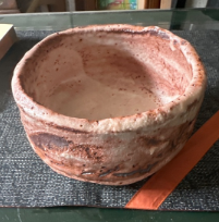 鈴木五郎作鼠志野茶碗
