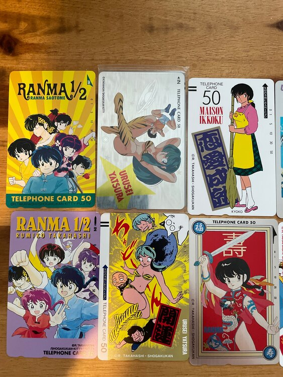 テレホンカード 14点セット らんま½、うる星やつらなど
