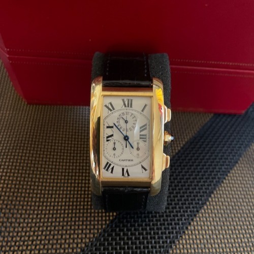 カルティエ タンクアメリカン LM K18