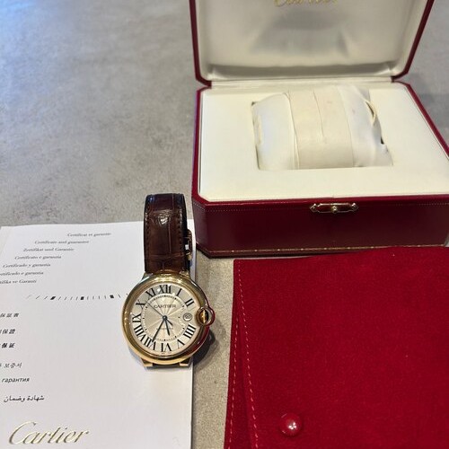 カルティエ バロンブルー Ｗ6900651 42mm 自動巻き ピンクゴールド