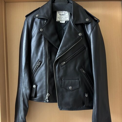 ポロ ラルフローレン ラムレザー ダブル ライダース ジャケット