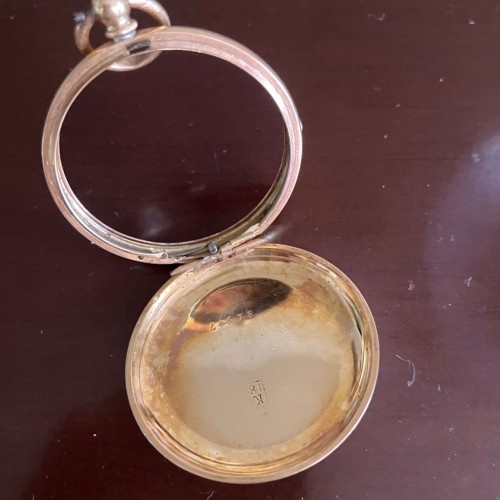 古い懐中時計の外側