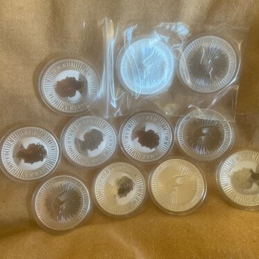 オーストラリア　カンガルー銀貨