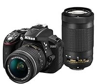 デジタル一眼レフカメラ AF-P ダブルズームキット ブラック D5300WZ3