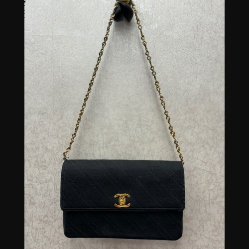 ヴィンテージシャネル コットンチェーンショルダー