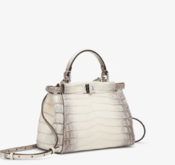 ピーカブー
ミニホワイトクロコダイルレザー