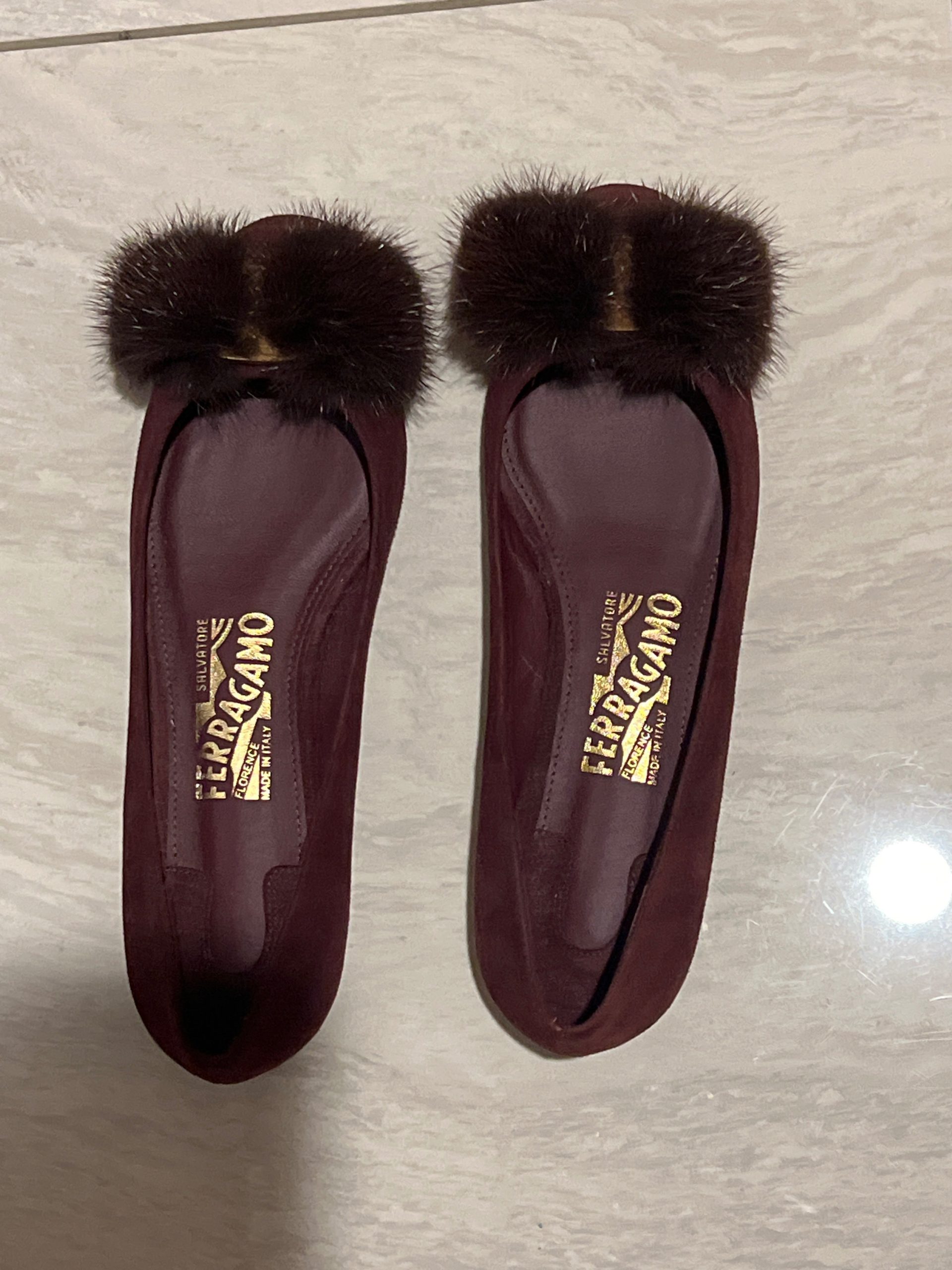フェラガモ レディースシューズ ミンクガンチーニ