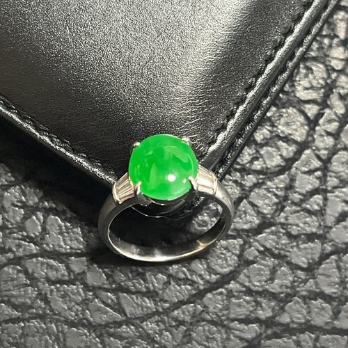 pt900翡翠リング