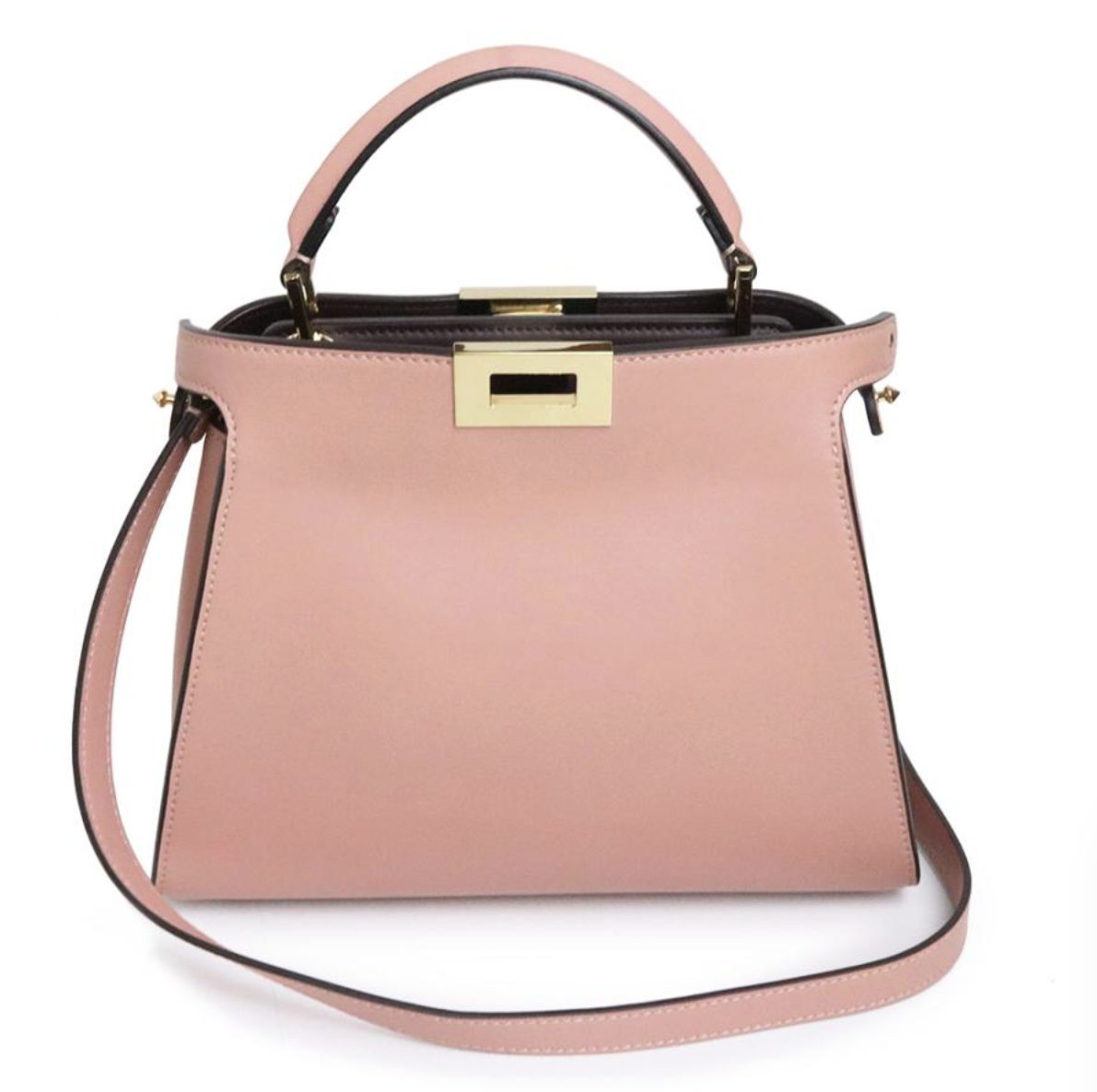 ミニピーカブー 2WAYハンドバッグ バイカラー