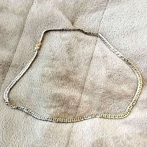 田中貴金属k18＆pt850ネックレス