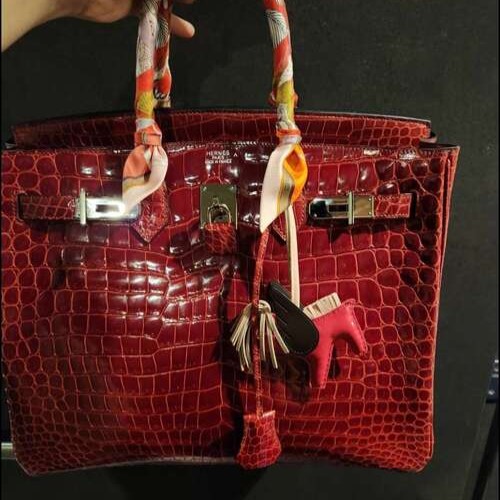 バーキン30 クロコ ポロサス シルバー金具