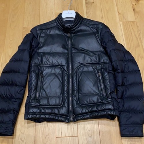 モンクレール レザーダウン