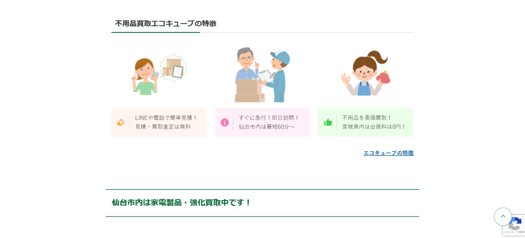 エコキューブのトップページ