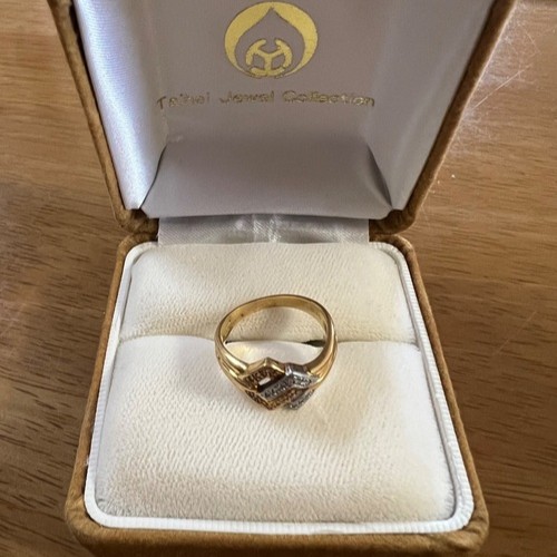 金プラチナ指輪 K18