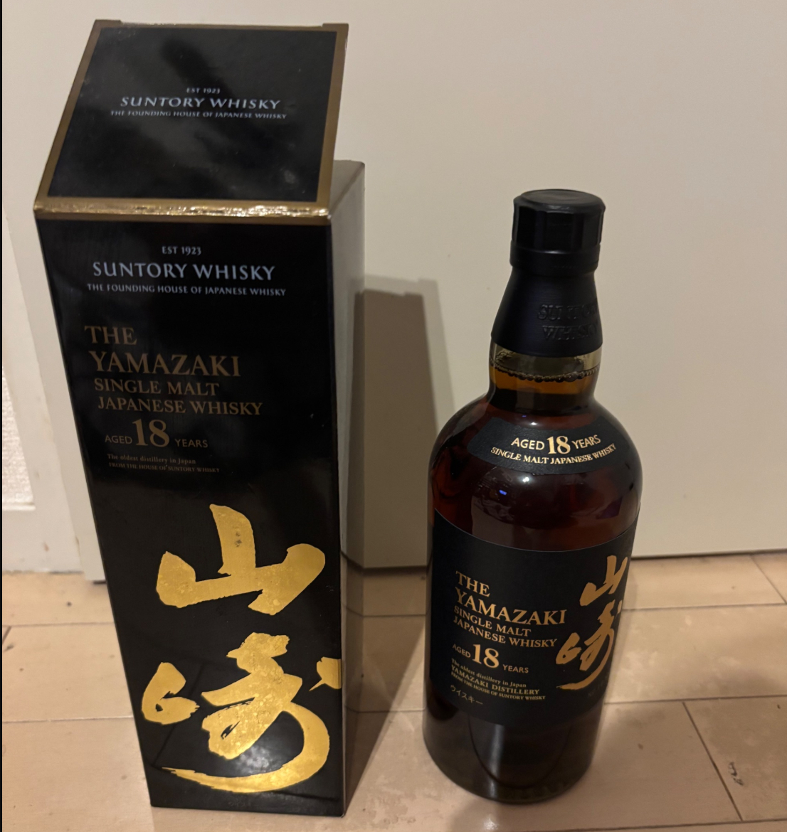 山崎18年 箱あり