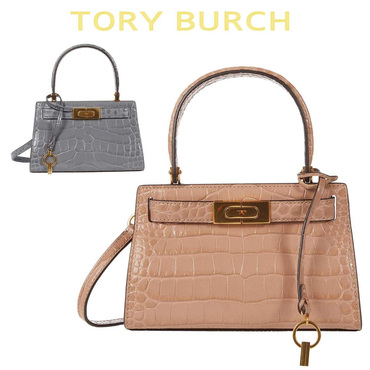 トリーバーチのリー ラジウィル プチ バッグのピンクと色違いの画像