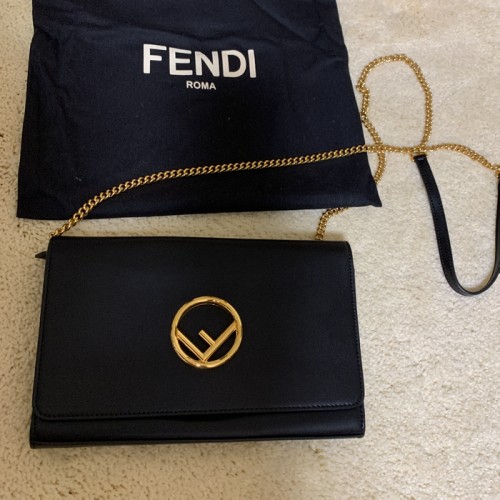 キャナイエフ レザー チェーンウォレット ブラック