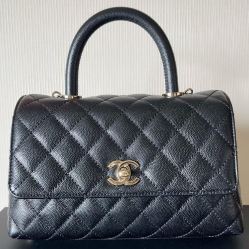 ココハンドルXS ブラック キャビアスキン