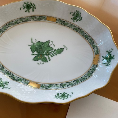 ヘレンド アポニーグリーン オーバル