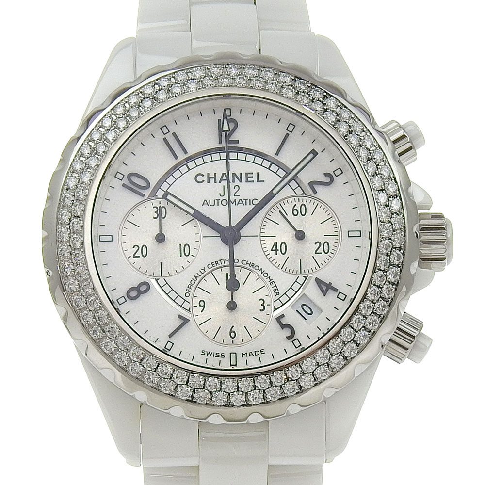 シャネル ダイヤベゼル ホワイトセラミック×ダイヤモンド