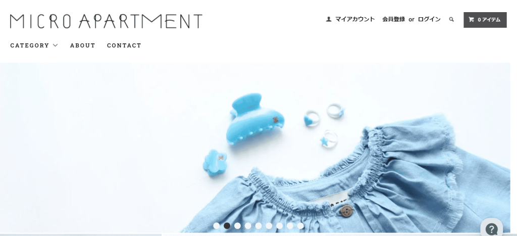 MICRO APARTMENT公式サイトトップページ