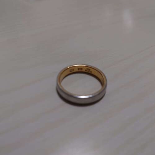 k18pt900コンビ指輪
