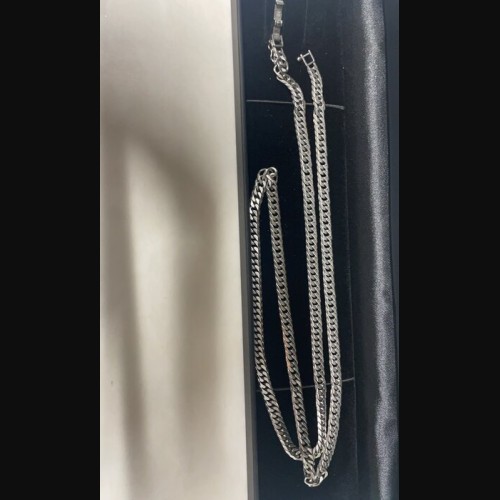 プラチナ850 50g ネックレス 6面ダブル 60cm