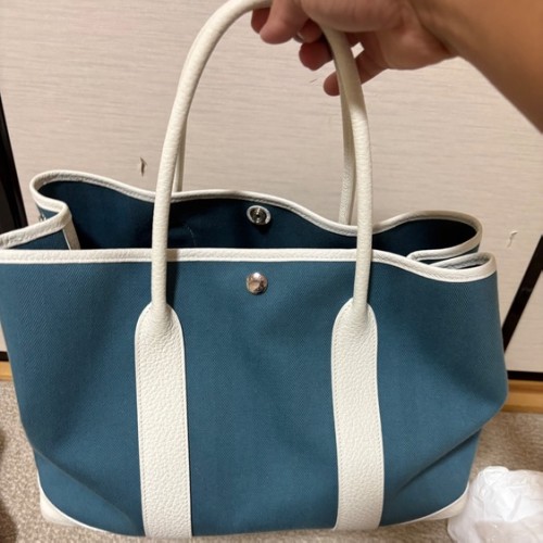 ガーデンパーティ 30 ホワイト ブルーシャンブレー トワルオフィシェ