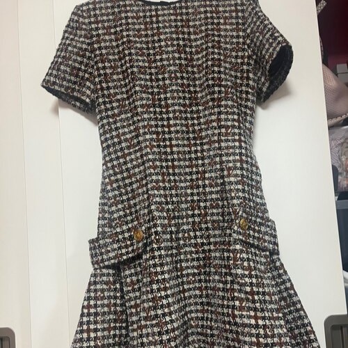 モノグラム ツイード ワンピース スケータードレス