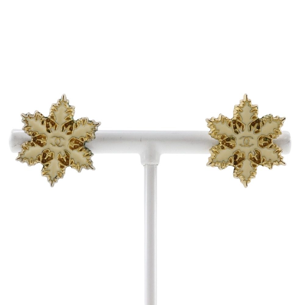 シャネル 雪の結晶 ココマーク ピアス