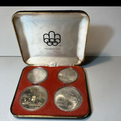 カナダモントリオールオリンピック記念銀貨セット
