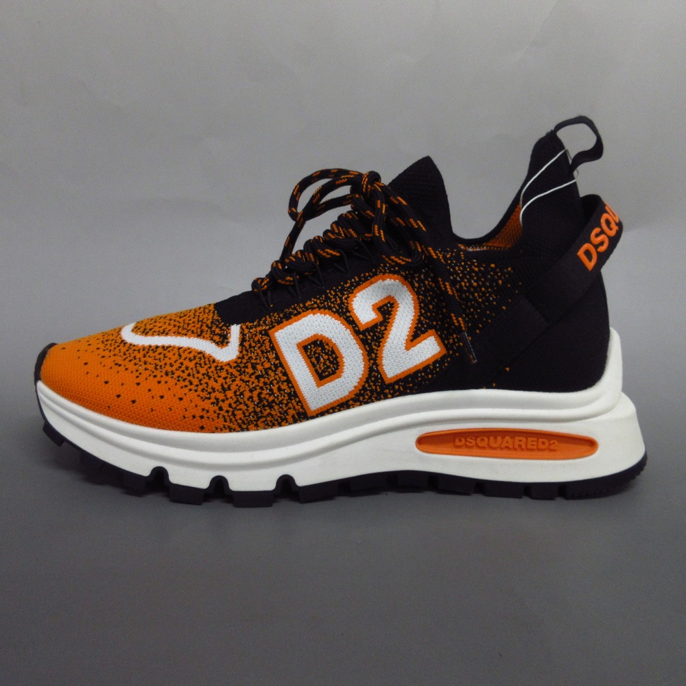 ディースクエアード/スニーカー/オレンジ×白×黒の商品画像