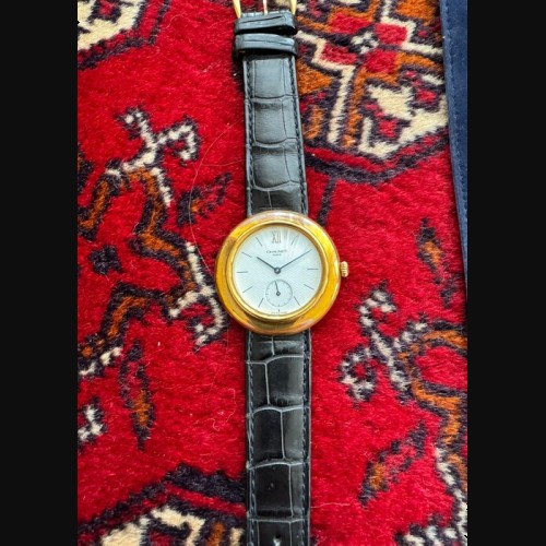 ショーメ メンズ 金無垢 クオーツ腕時計